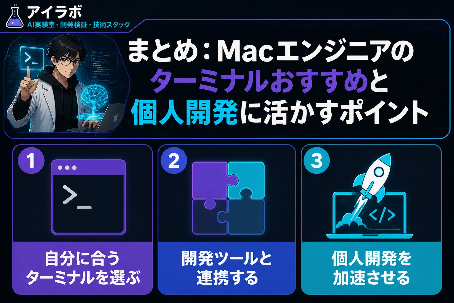 開発ツール まとめ：Macエンジニアのターミナルおすすめと個人開発に活かすポイント