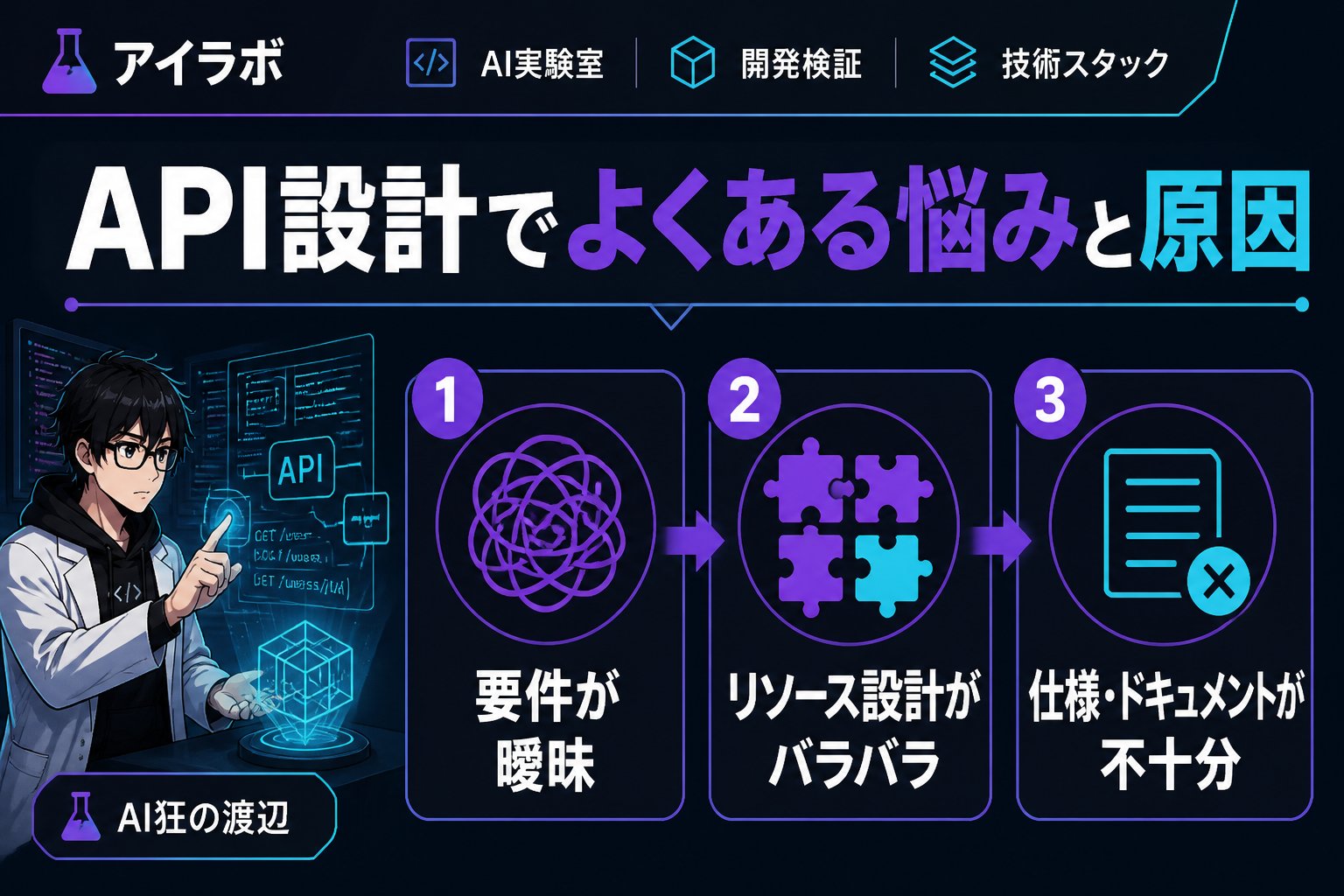 プログラミング API設計でよくある悩みと原因