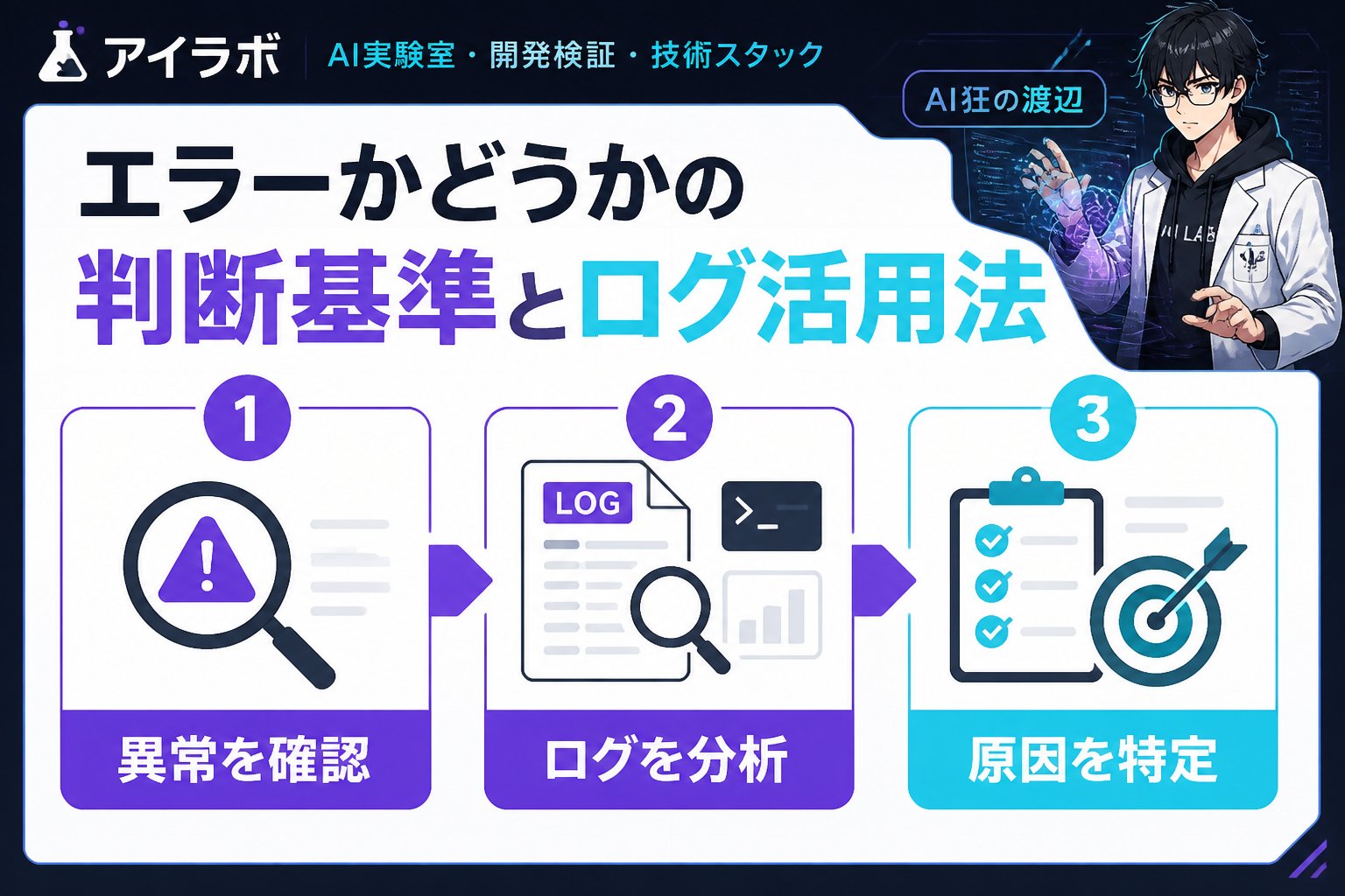 プログラミング エラーかどうかの判断基準とログ活用法