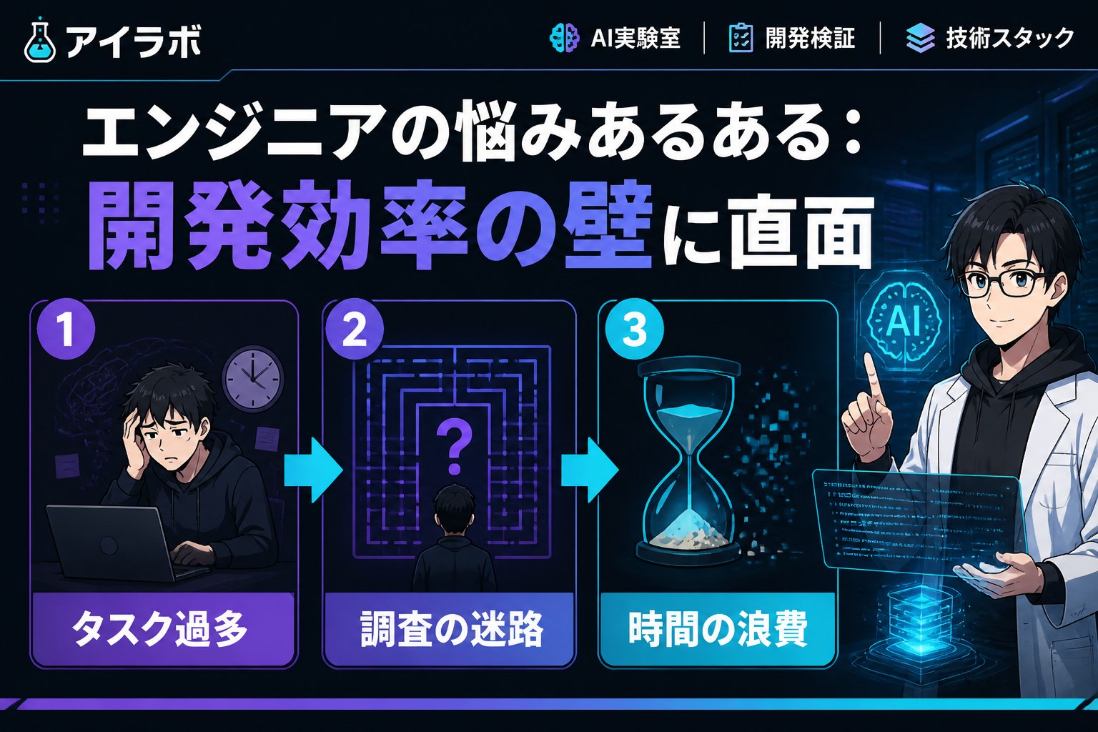 開発ツール エンジニアの悩みあるある：開発効率の壁に直面