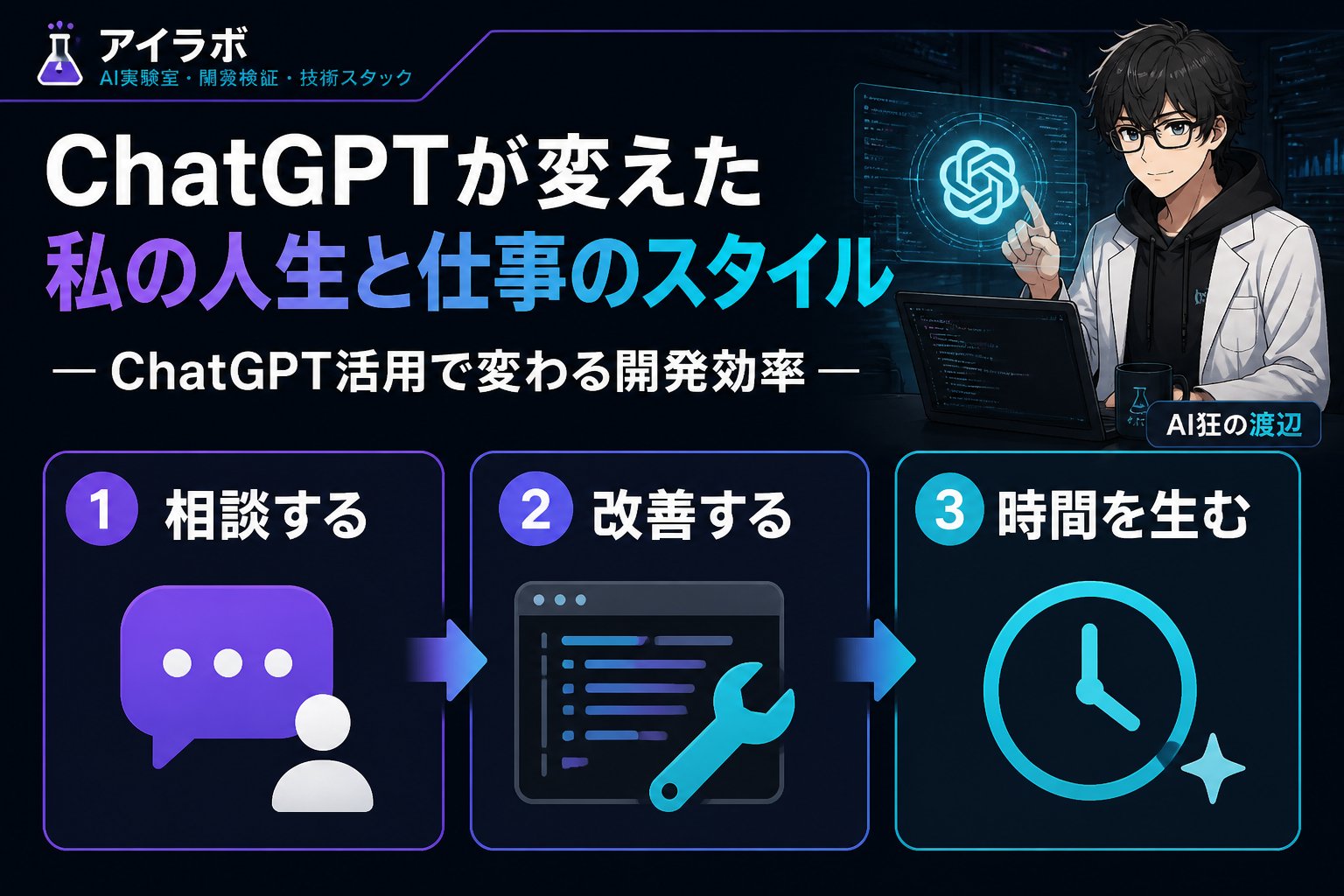開発ツール ChatGPTが変えた私の人生と仕事のスタイル