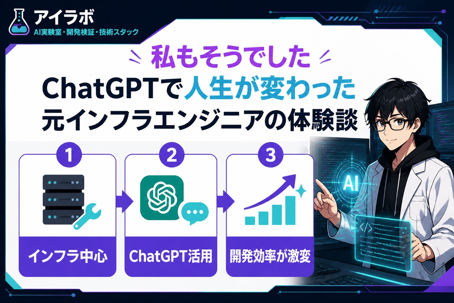 AI活用 私もそうでした — ChatGPTで人生が変わった元インフラエンジニアの体験談