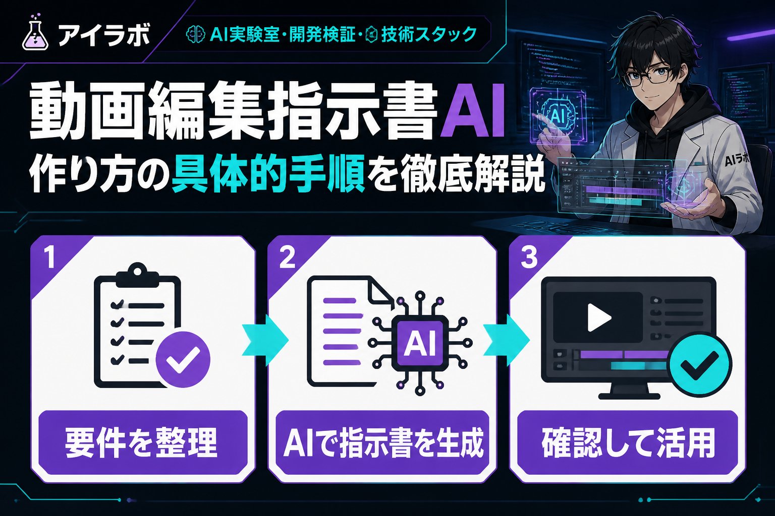 AI活用 動画編集指示書AI作り方の具体的手順を徹底解説