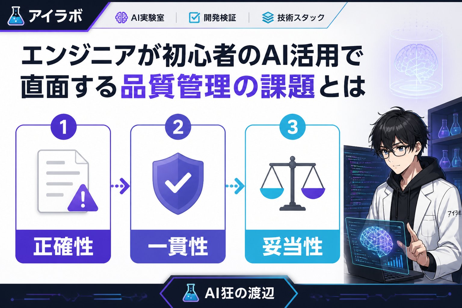 AI活用 エンジニアが初心者のAI活用で直面する品質管理の課題とは