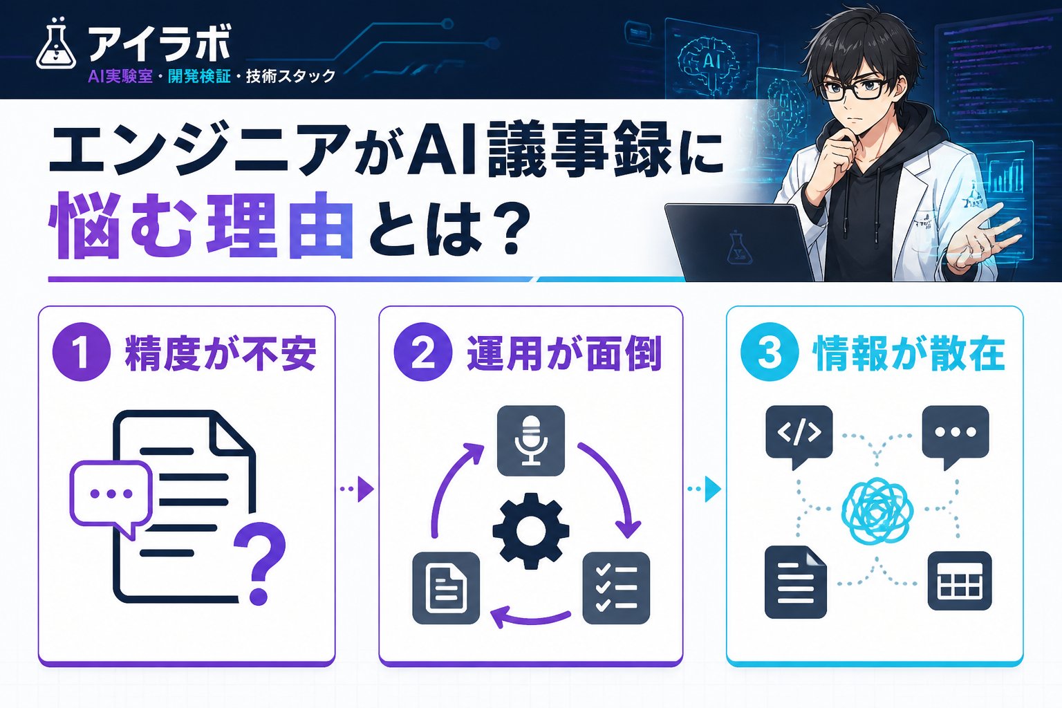 AI活用 エンジニアがAI議事録に悩む理由とは？