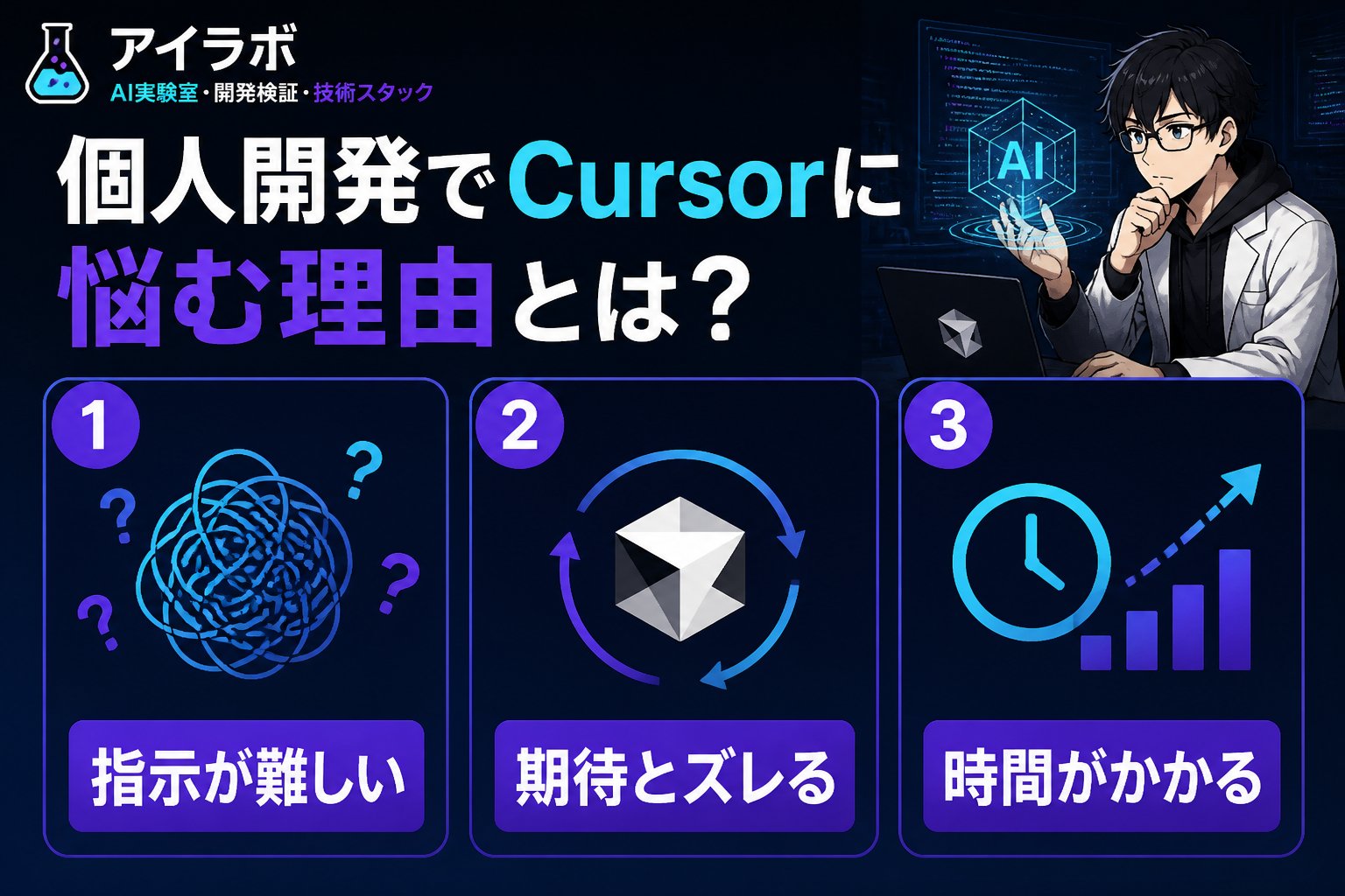 開発ツール 個人開発でCursorに悩む理由とは？