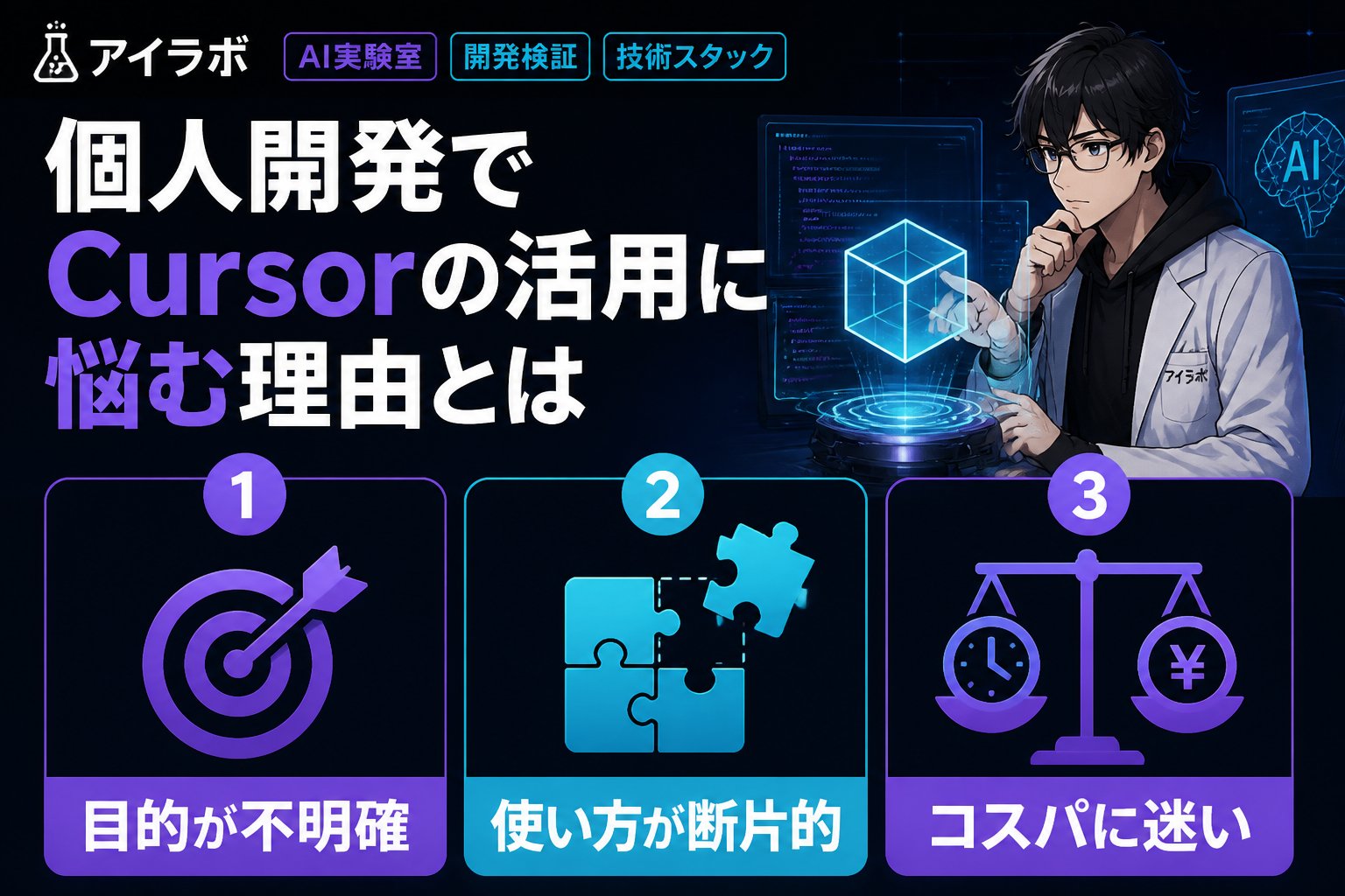 開発ツール 個人開発でCursorの活用に悩む理由とは