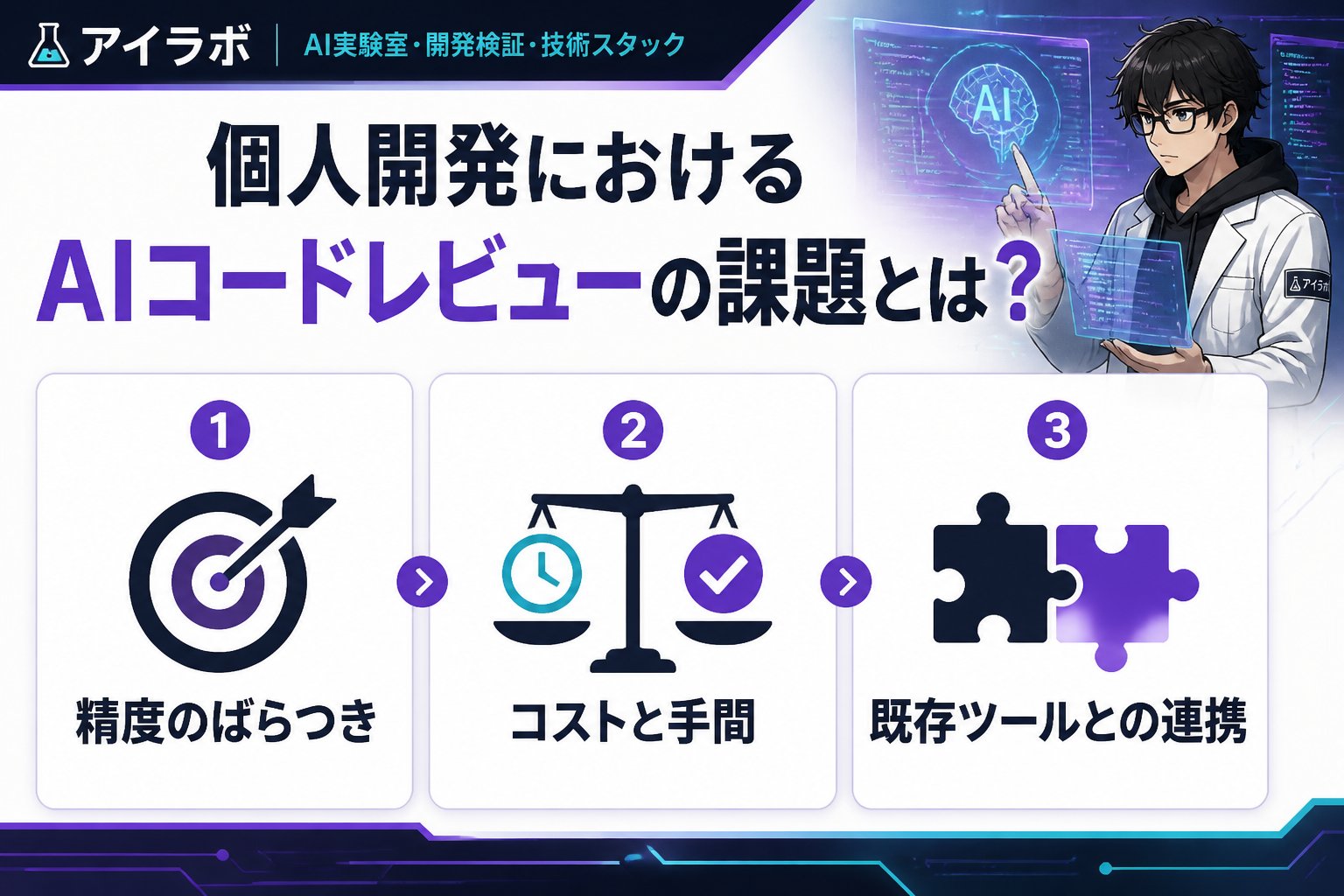 開発ツール 個人開発におけるAIコードレビューの課題とは？