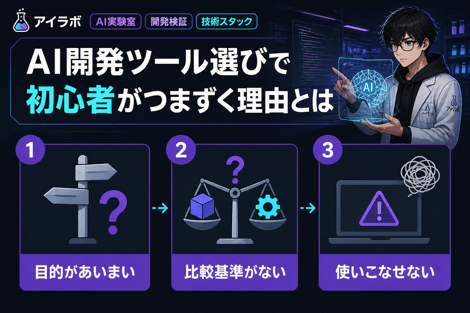 開発ツール AI開発ツール選びで初心者がつまずく理由とは