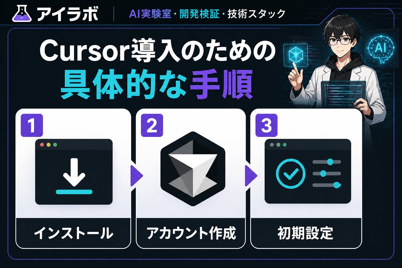 開発ツール Cursor導入のための具体的な手順
