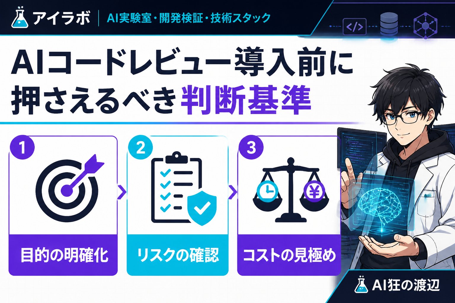 開発ツール AIコードレビュー導入前に押さえるべき判断基準