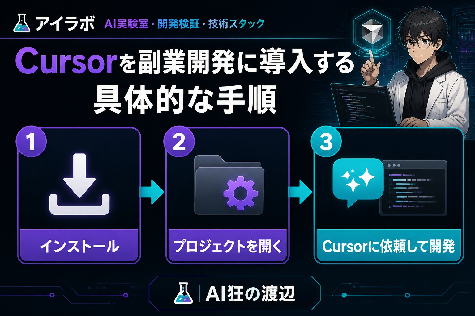 開発ツール Cursorを副業開発に導入する具体的な手順