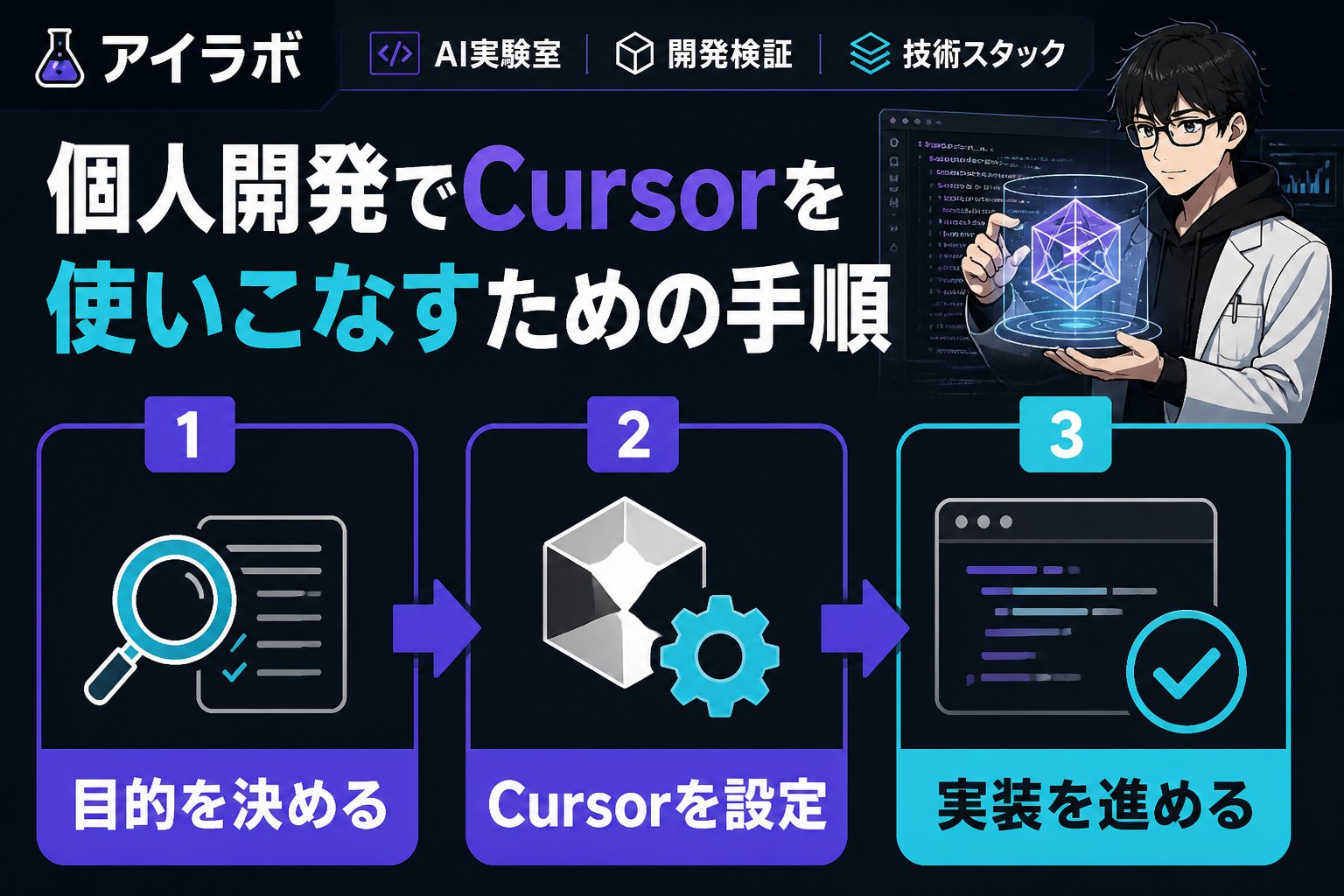 開発ツール 個人開発でCursorを使いこなすための手順