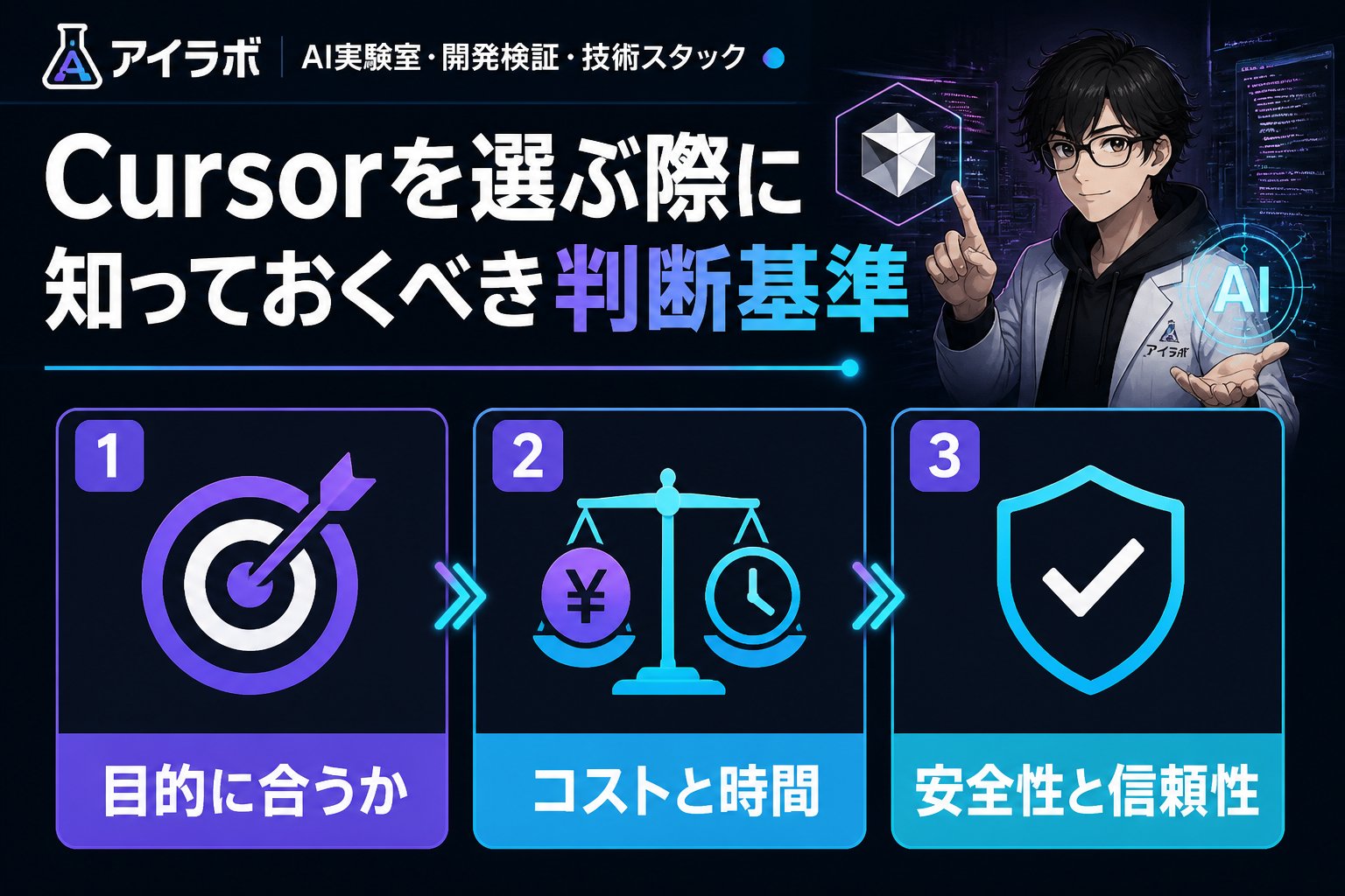 開発ツール Cursorを選ぶ際に知っておくべき判断基準
