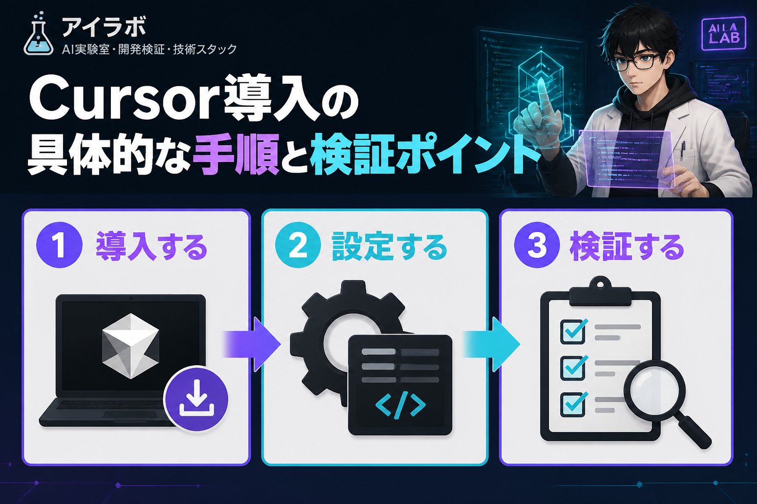 開発ツール Cursor導入の具体的な手順と検証ポイント