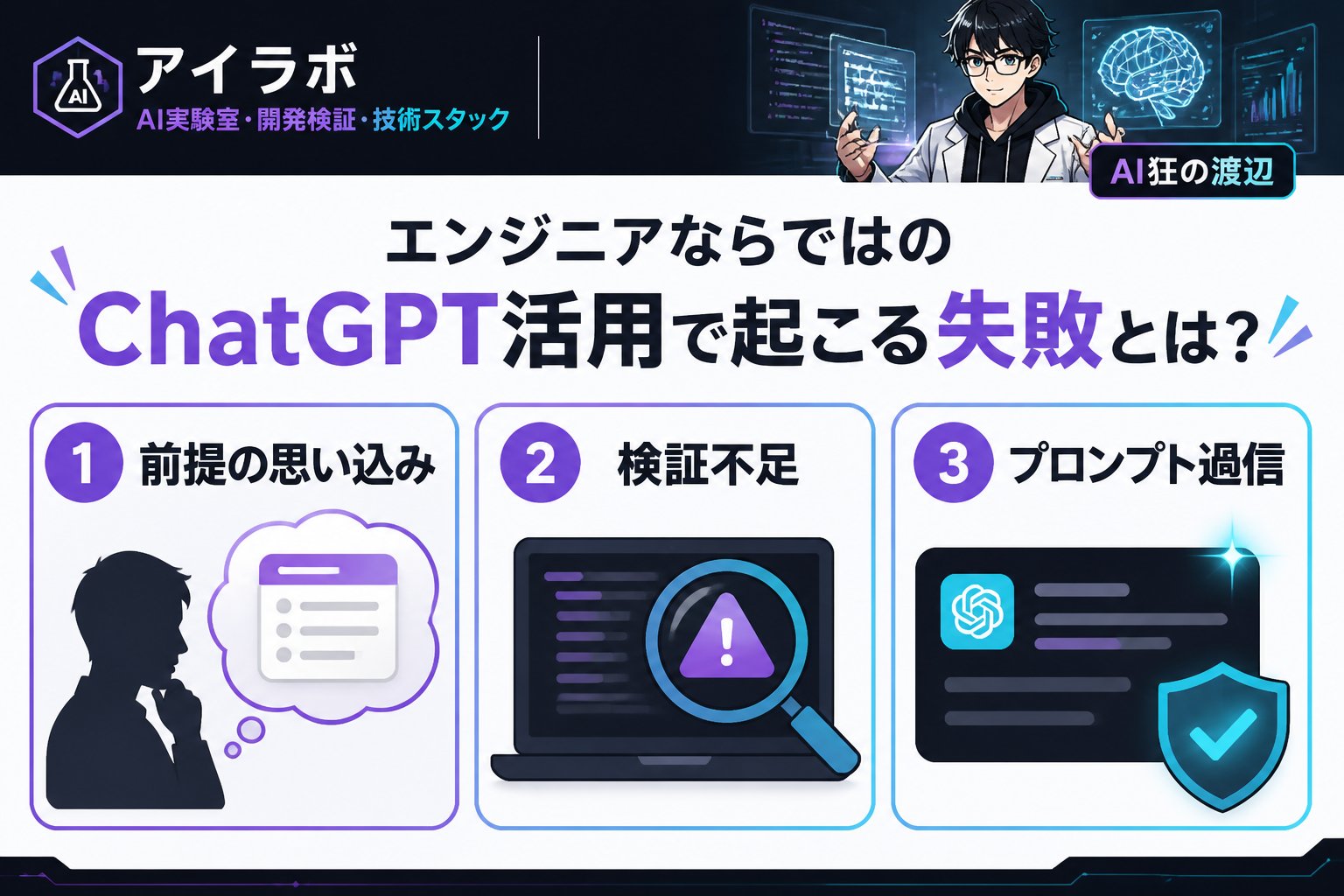 AI活用 エンジニアならではのChatGPT活用で起こる失敗とは？