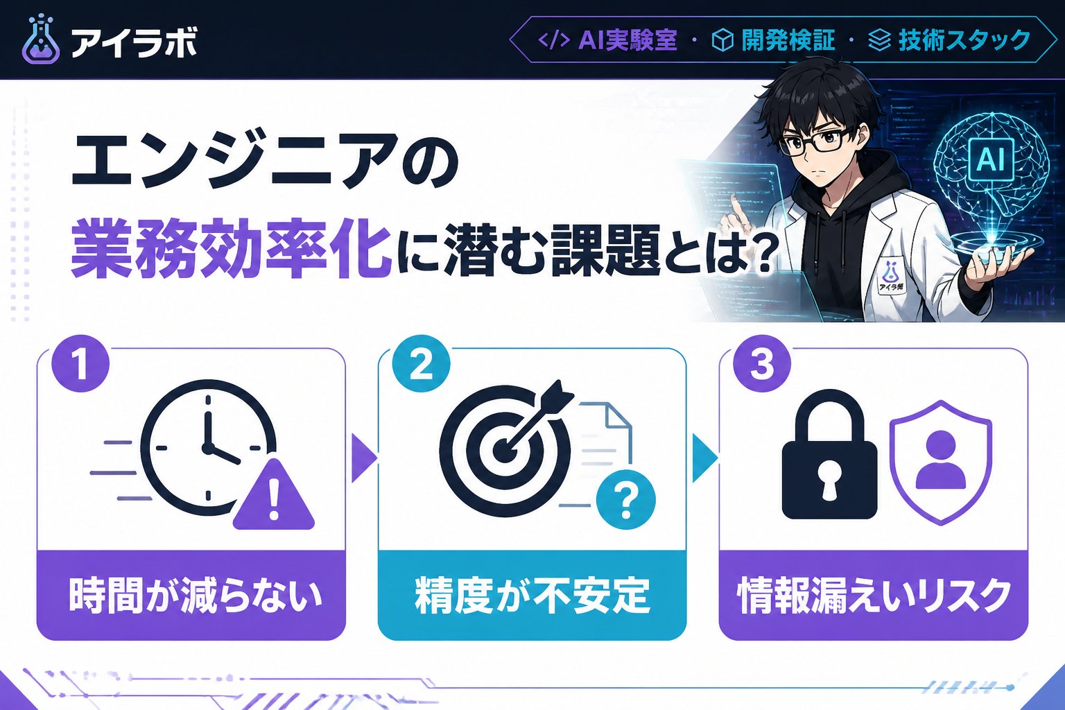 AI活用 エンジニアの業務効率化に潜む課題とは？