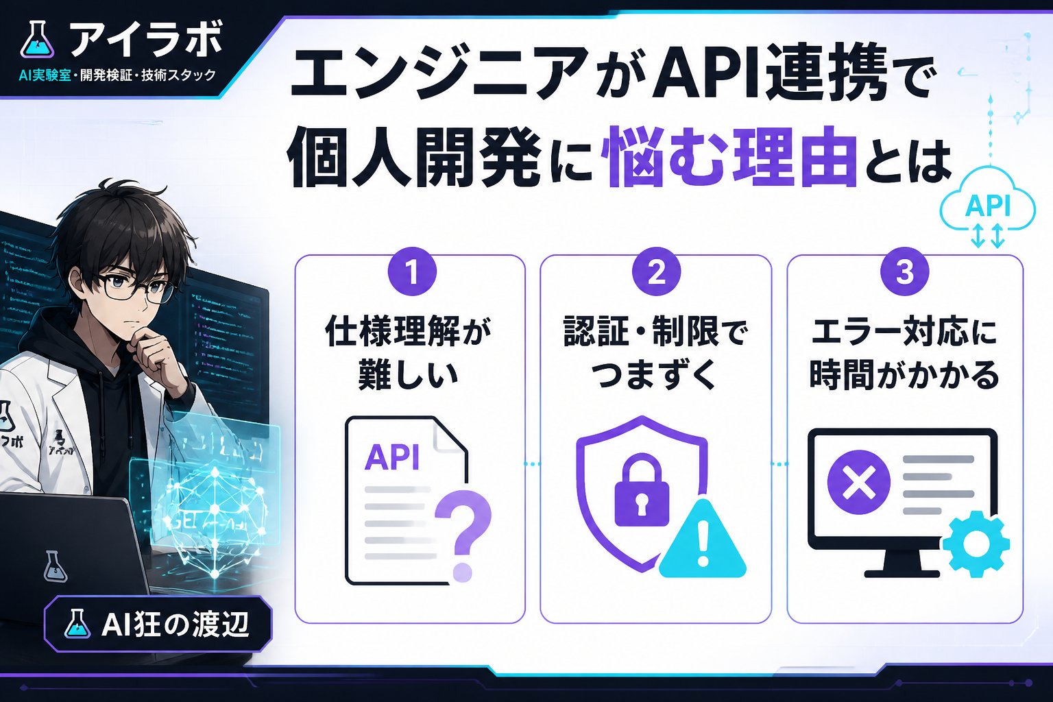 プログラミング エンジニアがAPI連携で個人開発に悩む理由とは