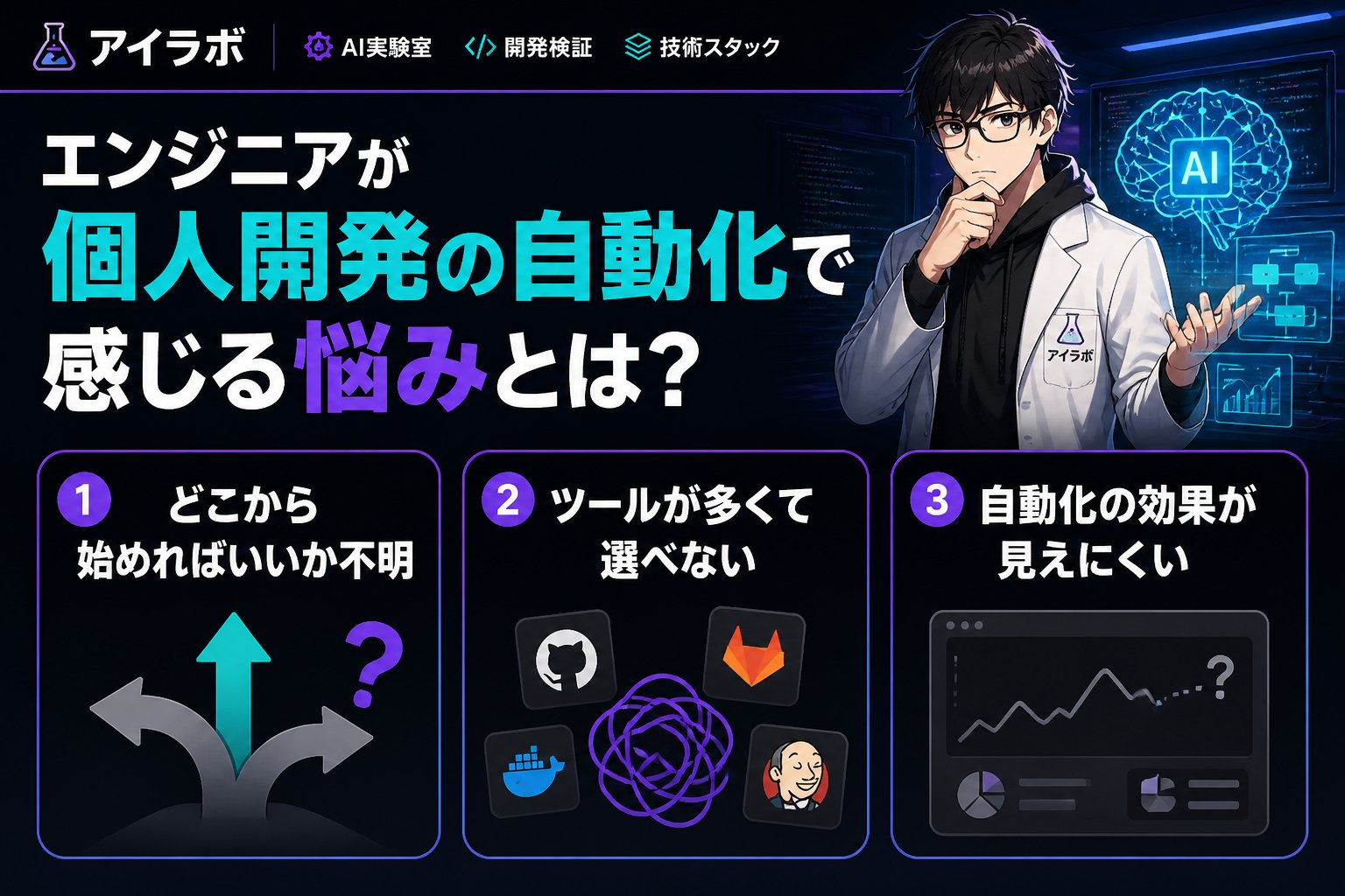 プログラミング エンジニアが個人開発の自動化で感じる悩みとは?