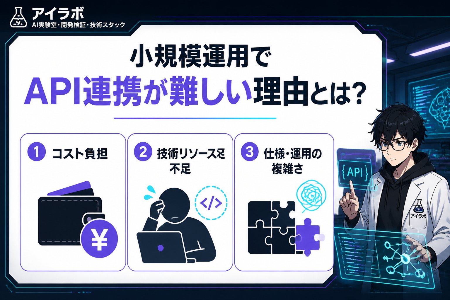 プログラミング 小規模運用でAPI連携が難しい理由とは？