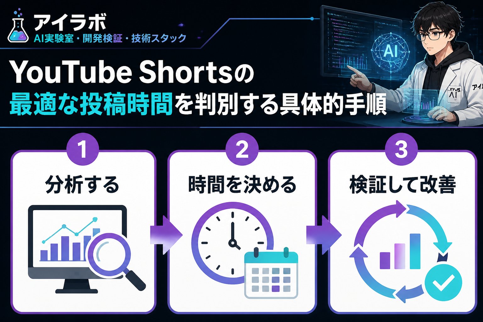 gsc_priority YouTube Shortsの最適な投稿時間を判別する具体的手順