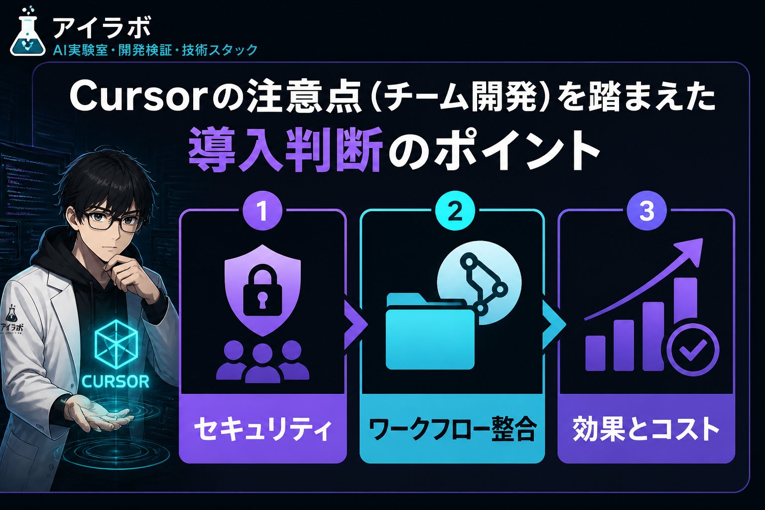 開発ツール Cursorの注意点（チーム開発）を踏まえた導入判断のポイント