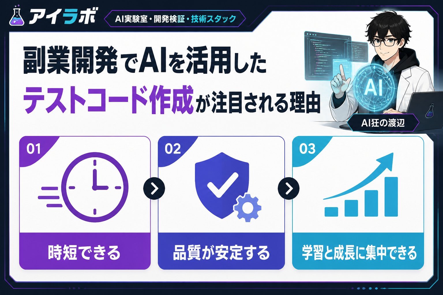 開発ツール 副業開発でAIを活用したテストコード作成が注目される理由