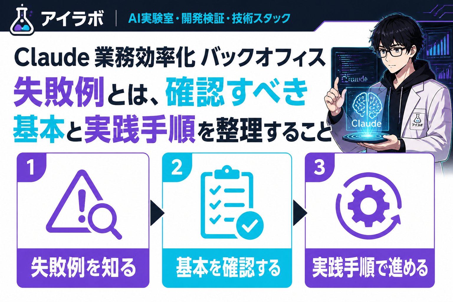 AI活用 Claude 業務効率化 バックオフィス 失敗例とは、確認すべき基本と実践手順を整理することです。