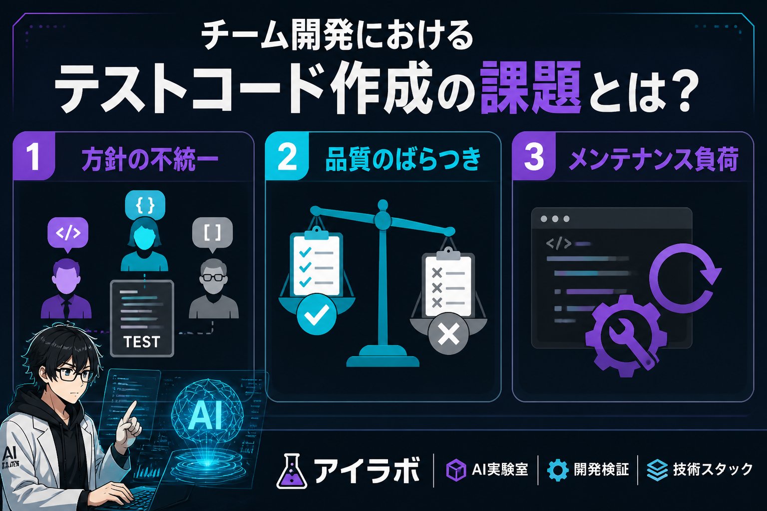 開発ツール チーム開発におけるテストコード作成の課題とは？
