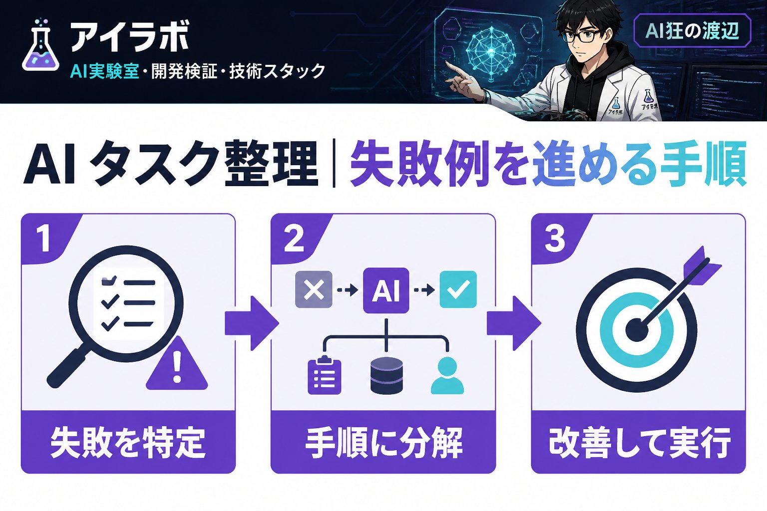 AI活用 AI タスク整理 バックオフィス 失敗例を進める手順