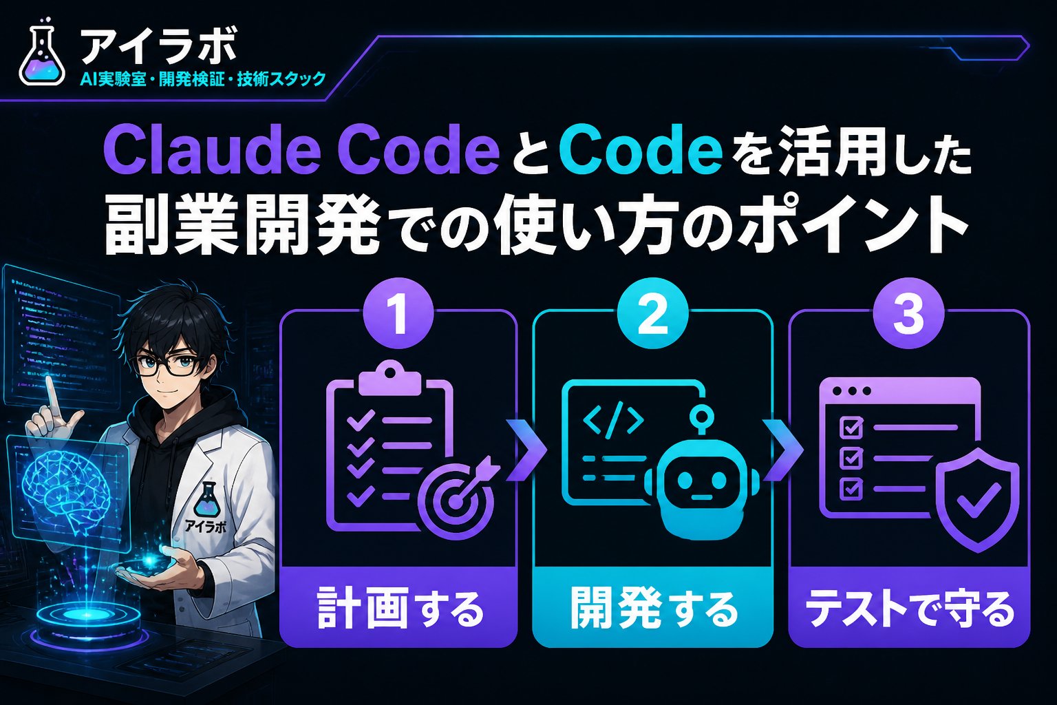 開発ツール Claude CodeとCodeを活用した副業開発での使い方のポイント