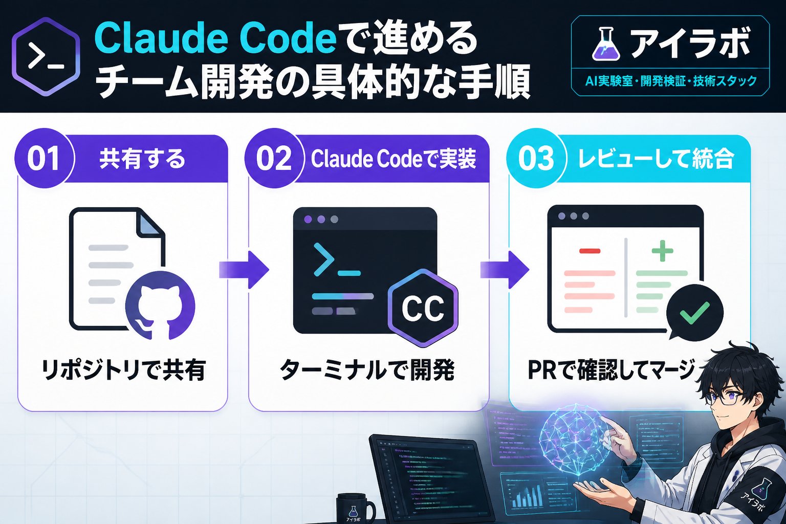 開発ツール Claude Codeを使ったチーム開発の具体的な手順と活用方法